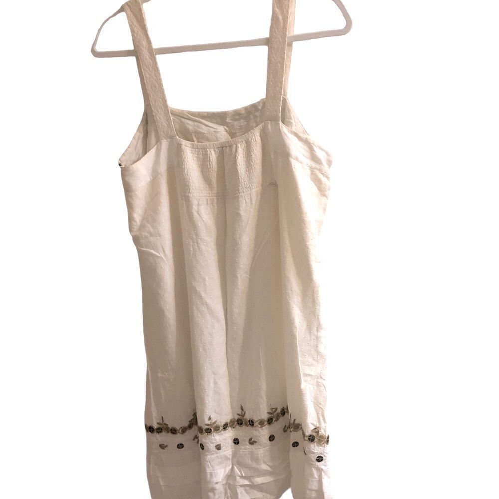 Monsoon Embroidered‎ Boho Style Beaded Mini Sundress Size 12 - Picture 2 of 7